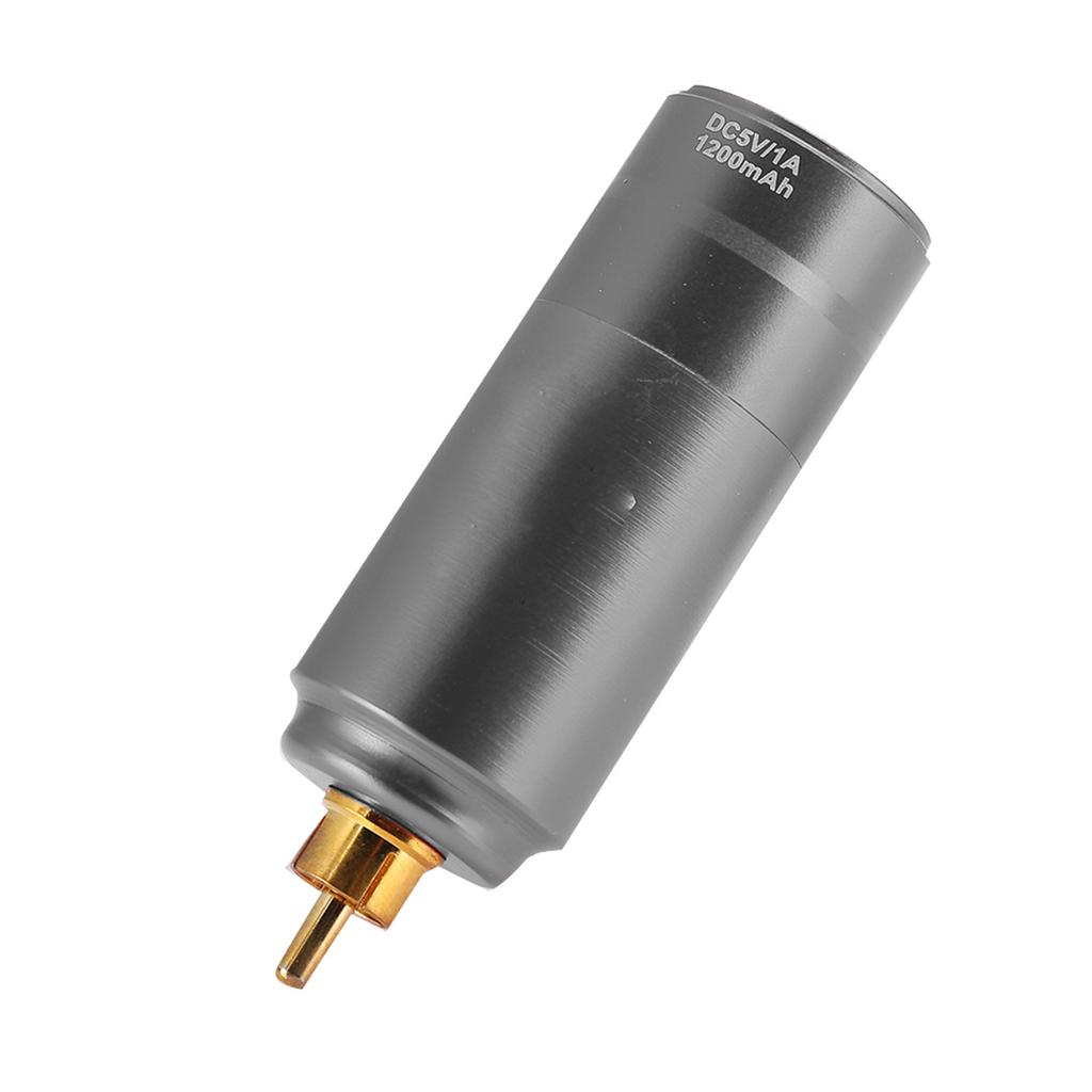 Wirelss Tattoo Machine Power Supply Motor Tattoo Pen Power Supply RCA Plug 1200mAhGray
