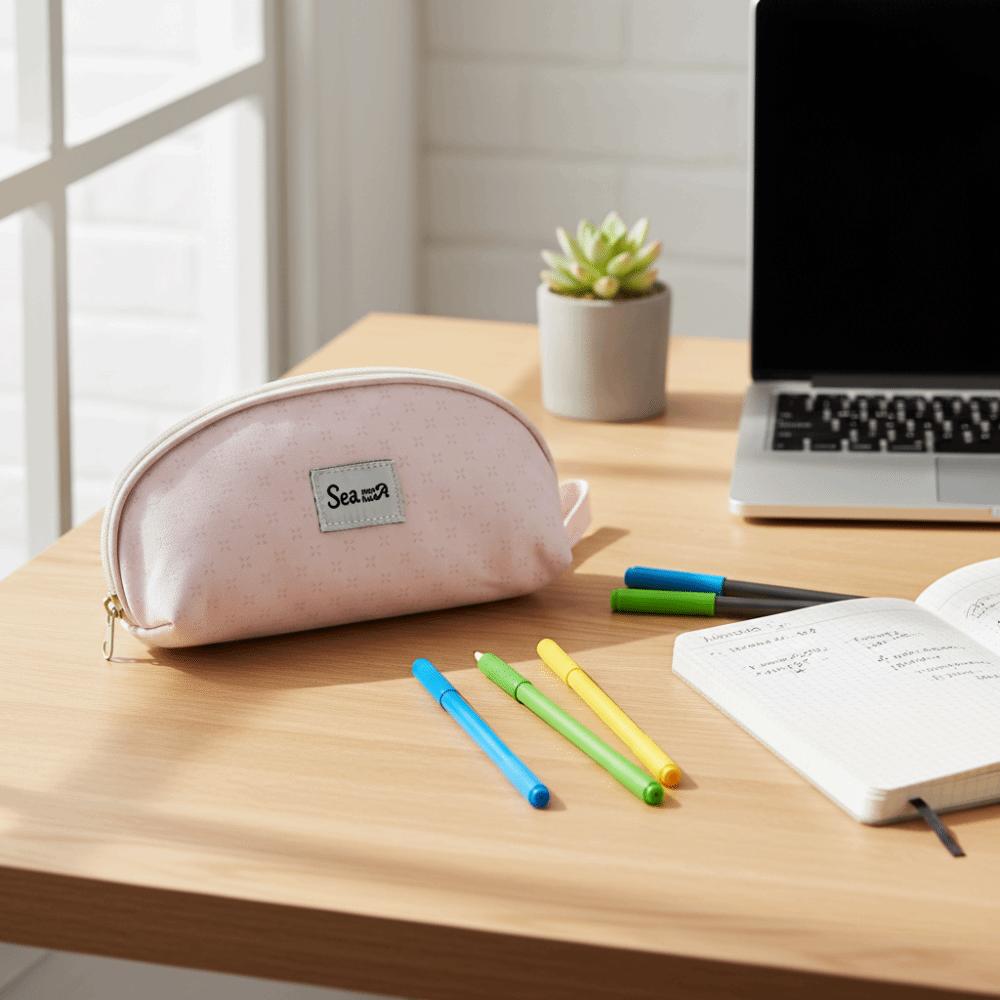 Large Capacity Pen Bag With Handle Stationery Organizer Stationery Storage Bag Desktop Storage