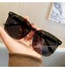 Women's Retro Square Polarized Sunglasses, Anti-UV, Large Frame for Fashion and Driving