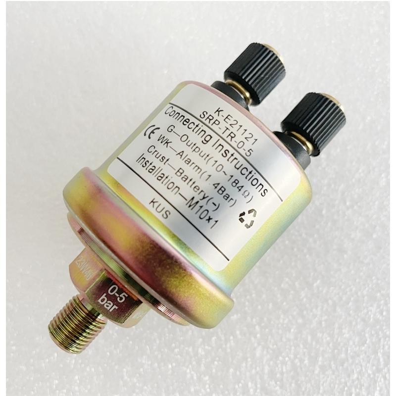 KUS Oil Pressure Sensors 10-184ohm Signal Senders NPT1/8 M10x1 NPT1/4 Thread Sending Unit 0-5bar 0-10bar Show 0.8/1.4Bar Alarm