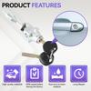 Front Left Driver Side Door Lock Cylinder with 2 keys Repair Kit for BMW E90 E91 E92 E93 3 SERIES 2004-2012 51217162427 Car Part