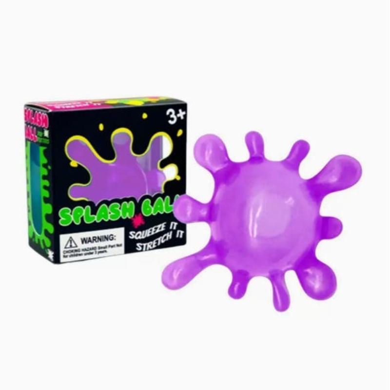 New  1Pc Virus Splash Shape Squishy Ball. Cute Small Slow Rising Soft Non-Sticky Toy. Portable Stress Relief Healing Ball.