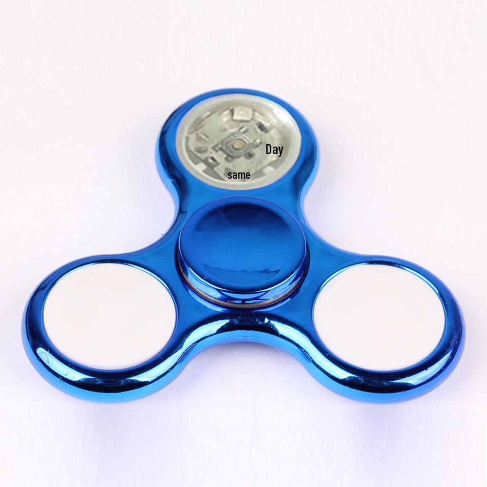 Luminous Spiral Fingertip Gyroscope with Rainbow Lights - Dazzling Spin Toy