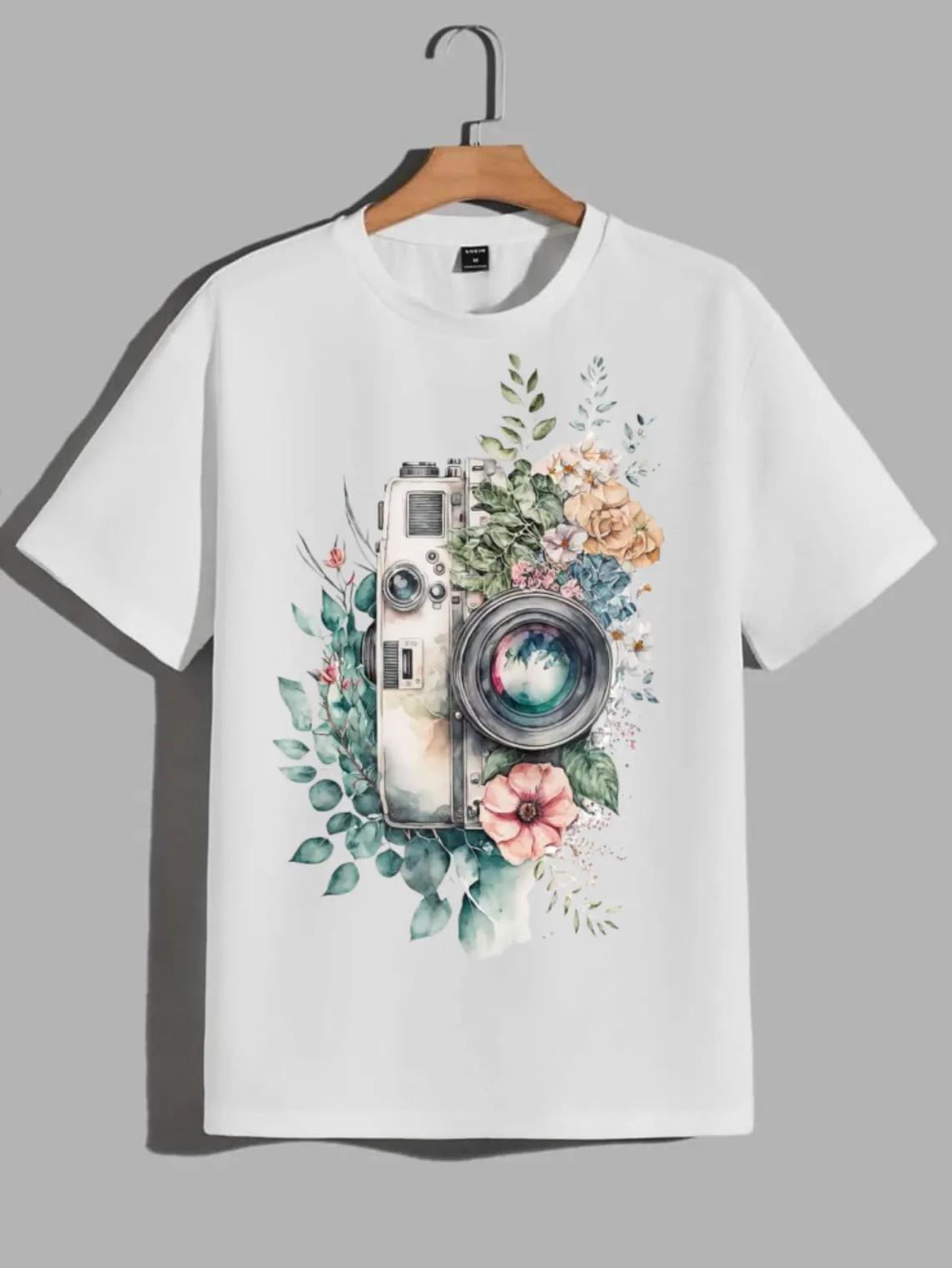 Floral Camera Shirt Women Funny Photography Tee Photographer Gift Photography Lover Tee Motivational Quote TeeBesties Gift S