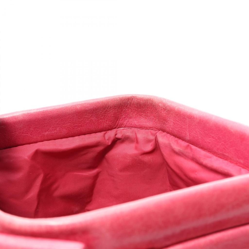 Used Miu Miu business bag clutch bag leather Pink Used Women