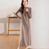 Women's Cashmere Dress Qinghe Cashmere 30% Cashmere 70% Wool Autumn and Winter Cashmere Skirt Soft and Warm