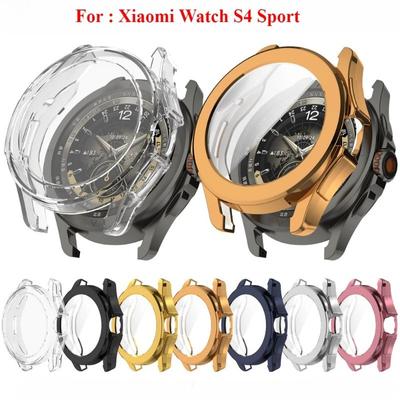 Full Coverage TPU Case Cover for Xiaomi Watch S4 Sport Smartwatch Band Screen Protector Cover Anti-stratch Film Bumper S4 Sport Shell