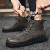 Fashion Warm autumn and winter men's shoes Classic minimalist fashion style Leisure Business Office Outdoor black adult short boots