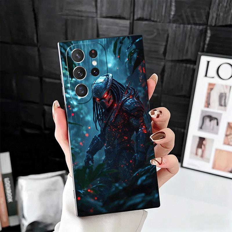 A-Alien Vs P-Predator Soft Phone Case for Samsung Galaxy S26 S25 Edge S24 Ultra S23 Plus S22 S21 FE S20 Black Cover Back Shell