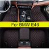 Car Floor Mats For BMW E46 1998-2004 Auto Interior Accessories 100% Fit Leather Carpets Rugs Waterproof Anti Slip Foot Pads