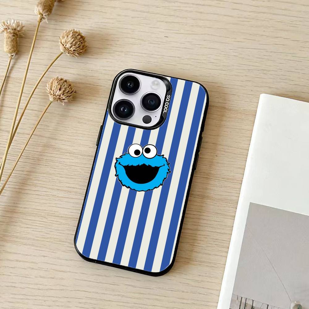 C-Cookie-M-Monster-R Funny Phone Case Color Silver Shell For IPhone 17 16 15 14 13 12 11 Pro Max Plus