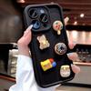 Cute 3D Bear Honey Donut Coffee Phone Case For Samsung Galaxy A06 A26 A36 A25 A16 A34 S25 Ultra S24 FE S23 S22 Plus Soft Cover