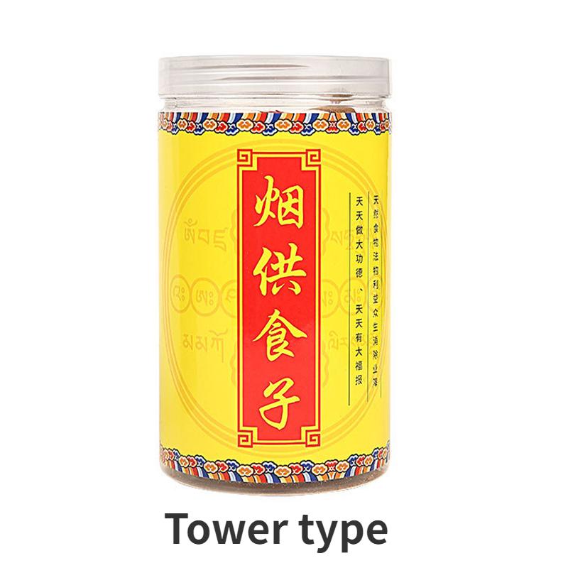 250g Natural Plant Tower Incense Zero Added Yoga Room Office Air Purification Soothing Spiritual Temple Meditation Aromatherapy