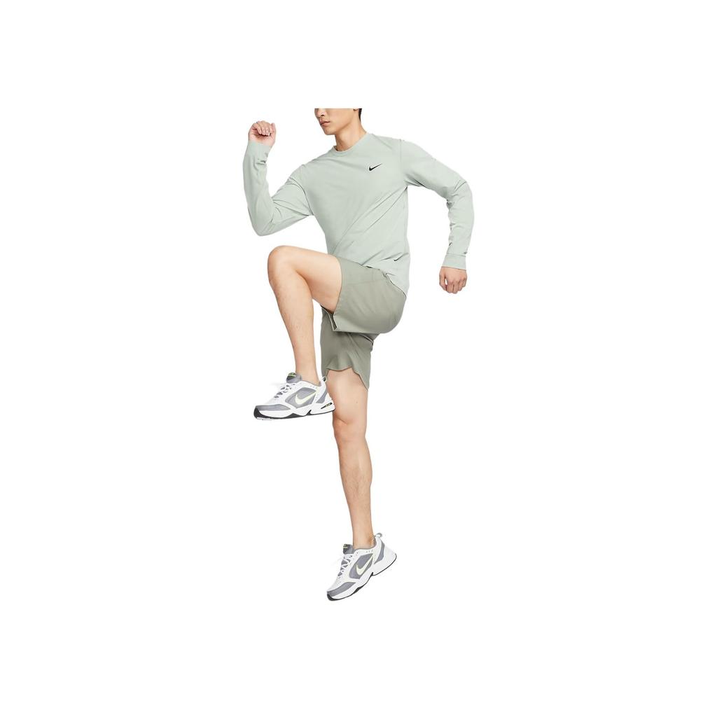 Nike Dri-Fit UV Soft Comfortable Crew Neck Long Sleeve T-Shirt Men Tops Light-Green FB8584-370