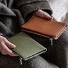 Ryo Rakuraku Seikatsukan Passport Passport PU Electromagnetic Wave Storage Passport Card Airline Ticket Green Case, Anti-Skimming, Cover, Leather,