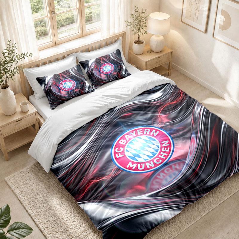 Sada povlečení 1 povlak na přikrývku 2 povlaky na polštář Potisk Bayern Mnichov Ložnice Domácí dekorace