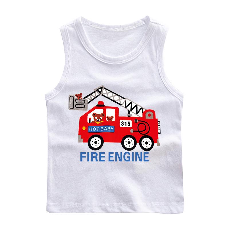 Boys' 100% Cotton Sleeveless Camisole - Trendy Summer T-Shirt Layer & Casual Vest