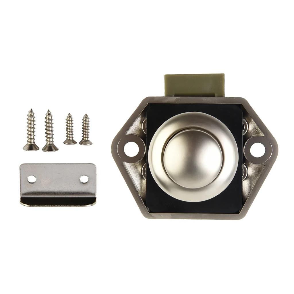 20mm Camper Push Lock Caravan RV Boat Drawer Button Locks Door Lock Home Cabinet Drawer Latch Furniture Hardware