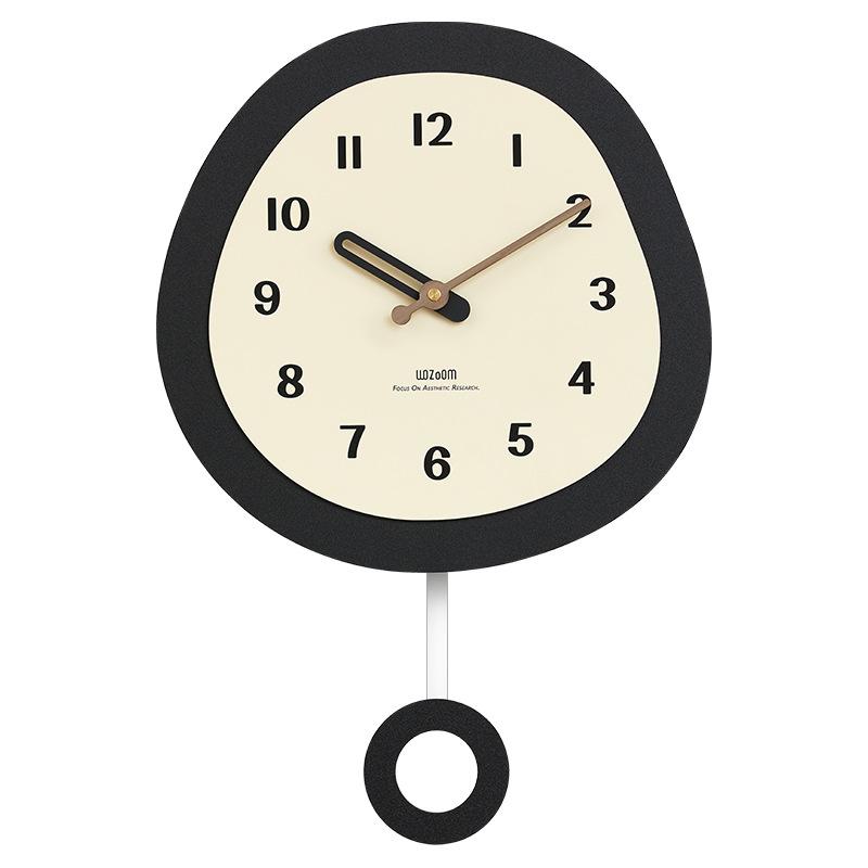 Simple Wall Clock Entrance Hall Swing Art Silent Clock Creative Bedroom Decoration Wall Watch Living Room Decoration Ornament