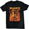 Megadeth SFSGSW Tonal Glitch Band Unisex T-Shirt 100% Baumwolle Grafik-T-Shirt Herren Damen Sommer Streetwear Top