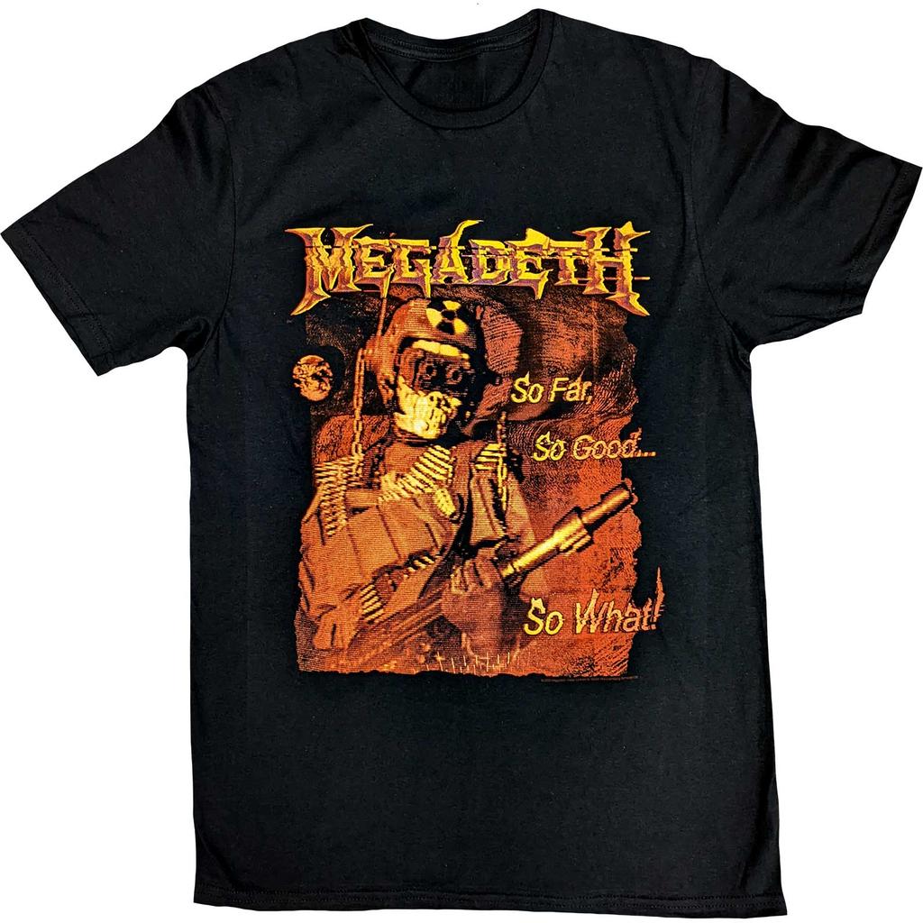 2026 Megadeth Rust in Peace Band Grafisch T-shirt Thrash Metal Rock Kernskelet Print Zomer Korte Mouw Unisex Oversized Streetwear T-shirts Tops