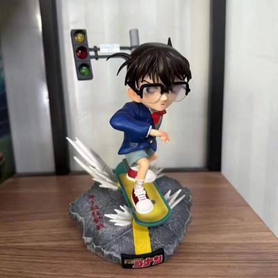 Detective Anime Figure Edogawa Konan Skate Action Figurine Pvc Statue Model Decoration Doll Toy For Childrens Gift