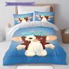 Gremlins Muster Bettwäsche, Steppbett Set Bettbezug Kissenbezug Zuhause Geburtstagsgeschenk (1 Bettbezug + 2 Kissenbezüge, ohne Füllung)
