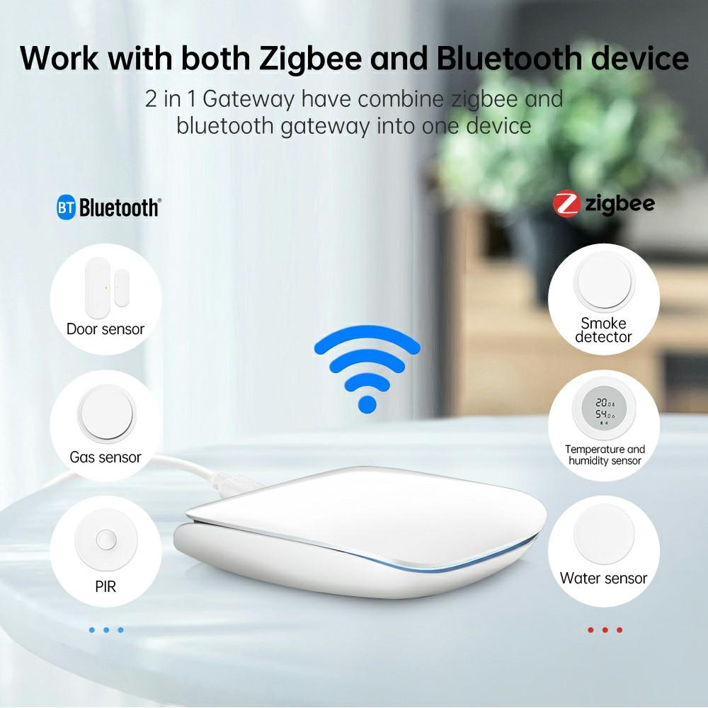 GW16 Smart Zigbee Bluetooth-compatible Dual Mode Wireless Gateway for Smart Home Device Linkage Remote APP Control