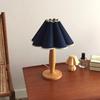 Modern Bedside Nightstand Lamps 14.17inch with PP folding washable Shades for Bedroom Guestroom