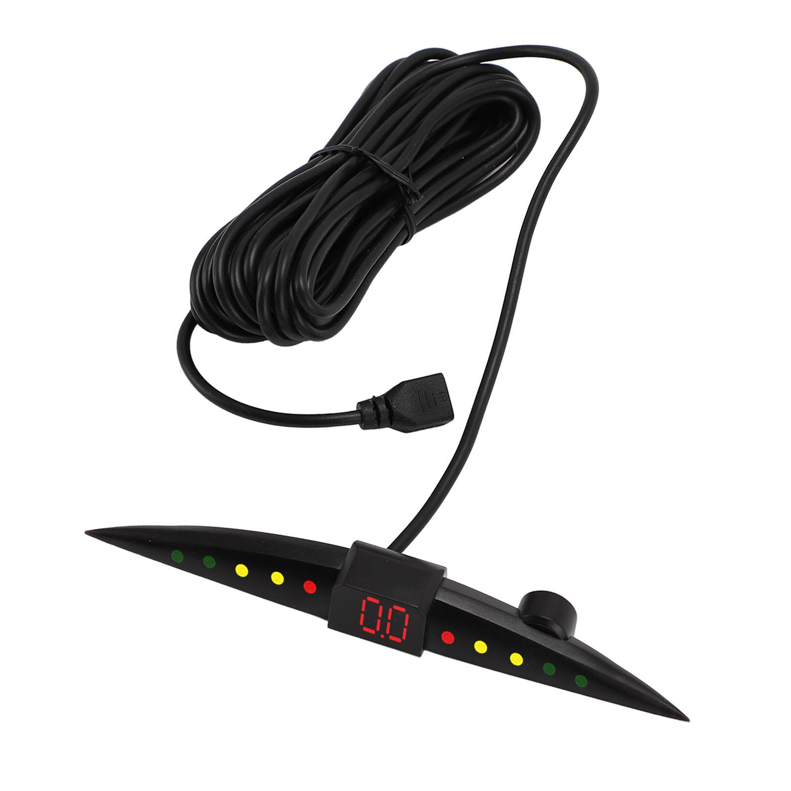 

Система радара заднего хода автомобиля 4 парковочных датчика светодиодный дисплей звуковой сигнал индикатор для безопасной парковки серебряный