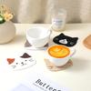 4Pcs Funny Cat Coasters for Drinks, Cute Cat Cup Holder, Silicone Small Coasters for Coffee Table Dinning Room Decorations Non Slip Hot Pads for