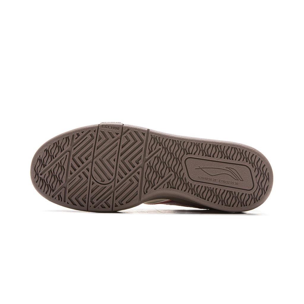 New LiNing Abrasion Resistant Balance Lightweight Low top Skateboard Shoes Women's White Purple AEPV082-3