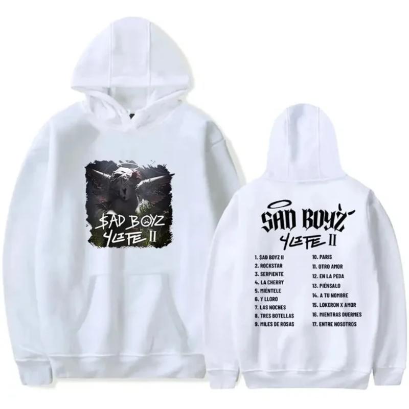 Mode, Herbst, Pullover, Spaß, lässig, Streetwear Junior H Tour Hoodie Sad Boyz 4life Album Merchandise, Drucke, Hoodies für mich