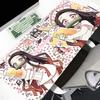 Kawaii Girl Mouse Pad Demon Slayer Kamado Nezuko Large Mousepad Gaming Accessories Nonslip Table Mat Laptop Gamer Anime Deskmat