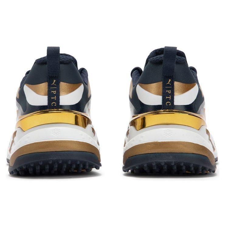 Puma X Ptc Gs-Fast Low Top Golf Shoes Men Sneakers Gold White 376501-01