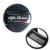 Car Carbon Fibrer Fuel Tank Cap Protection Cover Sticker Interior Accessorie For Alfa Romeo 4C 159 166 Giulia Giulietta 156 GT