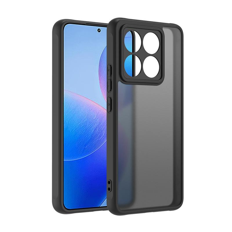 Applicable to Xiaomi 15Tpro skin matte mobile phone case Xiaomi 14PRO semi-transparent matte PC 2-in-1 17T PRO