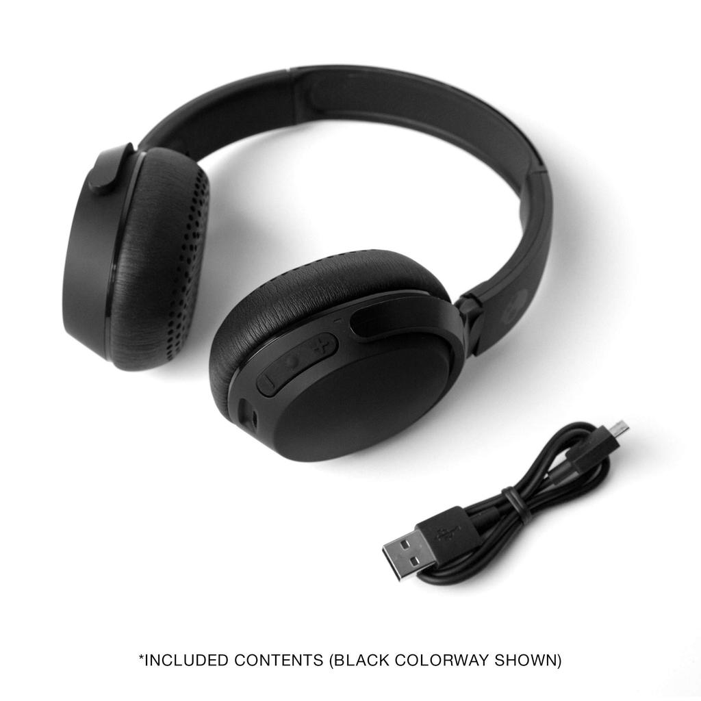 SkullCandy RIFF Wireless Gray Miami S5PXW-L672 Bluetooth Headphones with Remote and Microphone