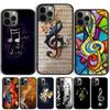Music Notes Phone Case Cover For iPhone 17 Air 15 16 14 13 12 Pro Max 11 Pro Max Plus Coque Shell