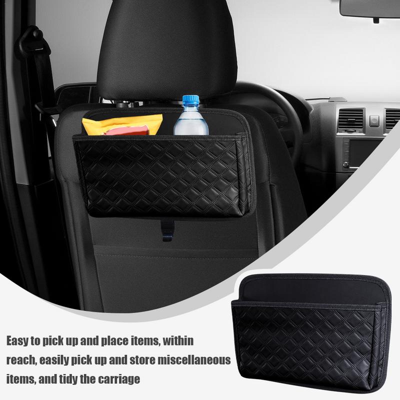 

Car Back Seat Organizer Large Capacity Convenient Backseat Car Organizer Leather Backseat Organizer Car Seat Storage For Keys зелёный