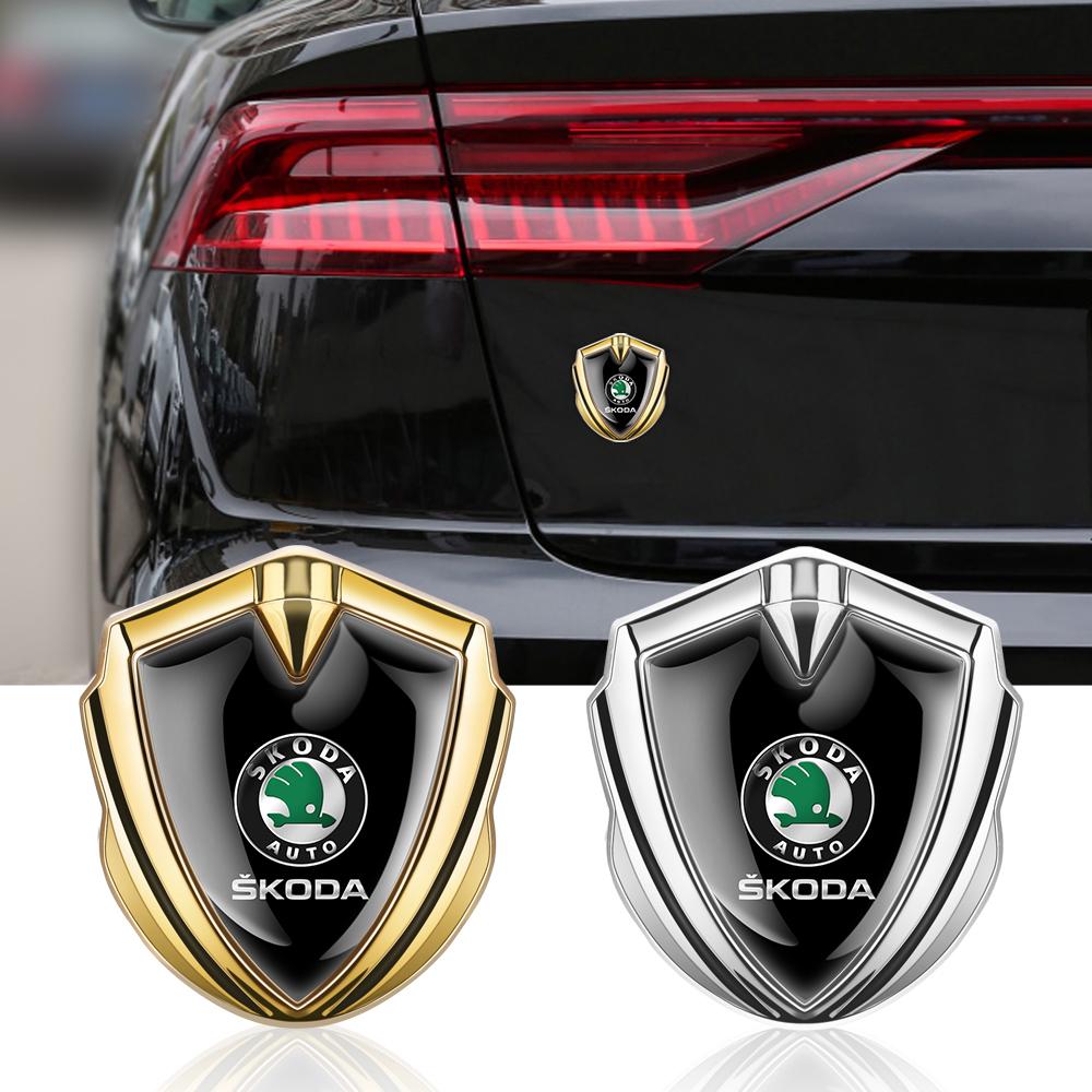 BWI5 Car Shield Badge Sticker Auto Body Side Window Decoration Accessories For Skoda Octavia Rapid Fabia Superb Kodiaq Kamiq A7 A5