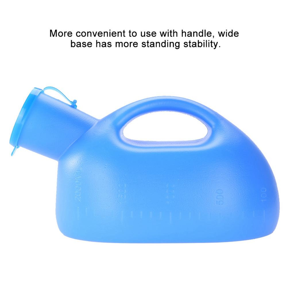 2000ml Portable Outdoor Urine Bottle with Lid Male Pee Urinal Storage Urine Collector