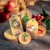 50pcs DIY Wrapping Supplies Xmas Decoration Christmas Labels Gift Wrapping Kraft Tag Hang Tags
