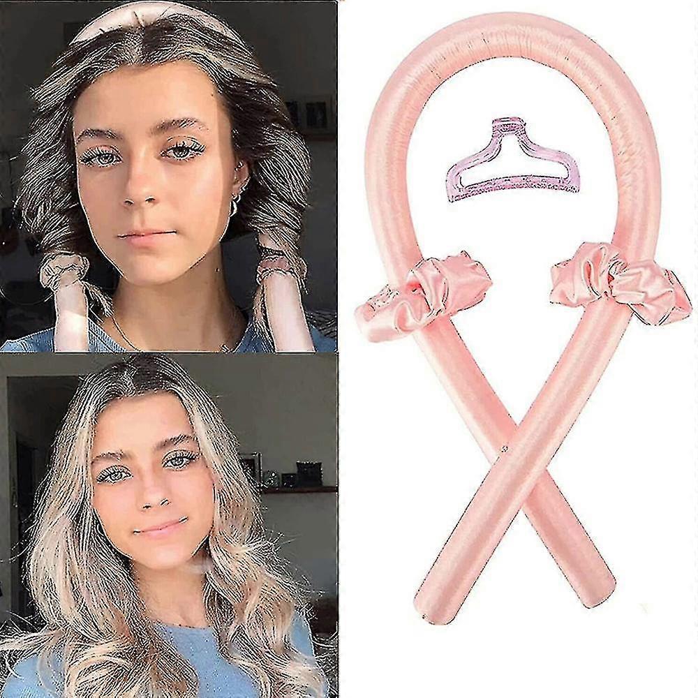 Fascia Arricciacapelli Senza Calore, Set di Arricciacapelli Senza Calore per Dormire, Seta, Strumenti per lo Styling dei Capelli Fai-da-te, Elettrodomestici per Capelli Lunghi e Medi