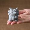 1Pair Lucky Auspicious Stone Lion Potted Plant Fish Tank Micro Landscape Decoration Desktop Tea Pet Ornament Decoration