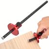 Aluminum Alloy Marking Gauge Metric Inch Woodworking Scriber Blade Type Wood Dowel Layout Marking Tool