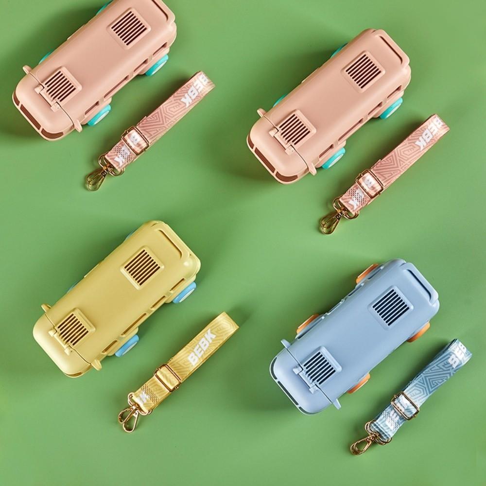 Removable Baby Bus Water Bottle with Shoulder Strap Kid's Water Bottle  School