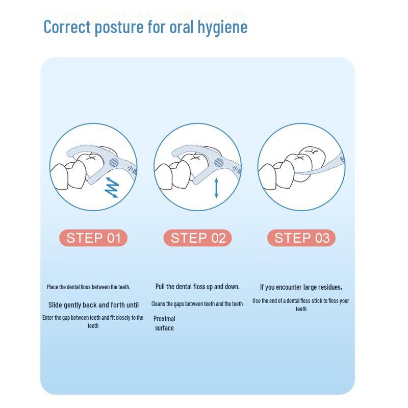 FAWNMUM Individually Wrapped Dental Floss Picks, 100 Count