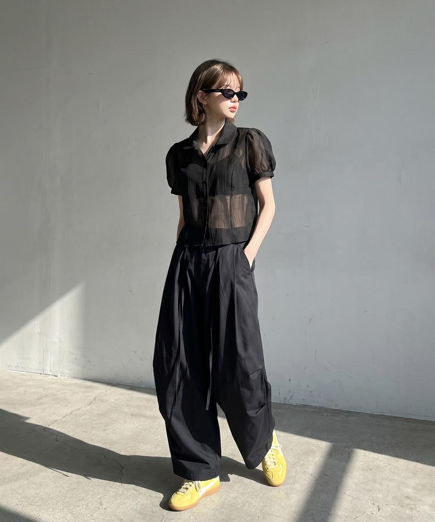 Eilubeu Strap Balloon Pants Aasfpt107B