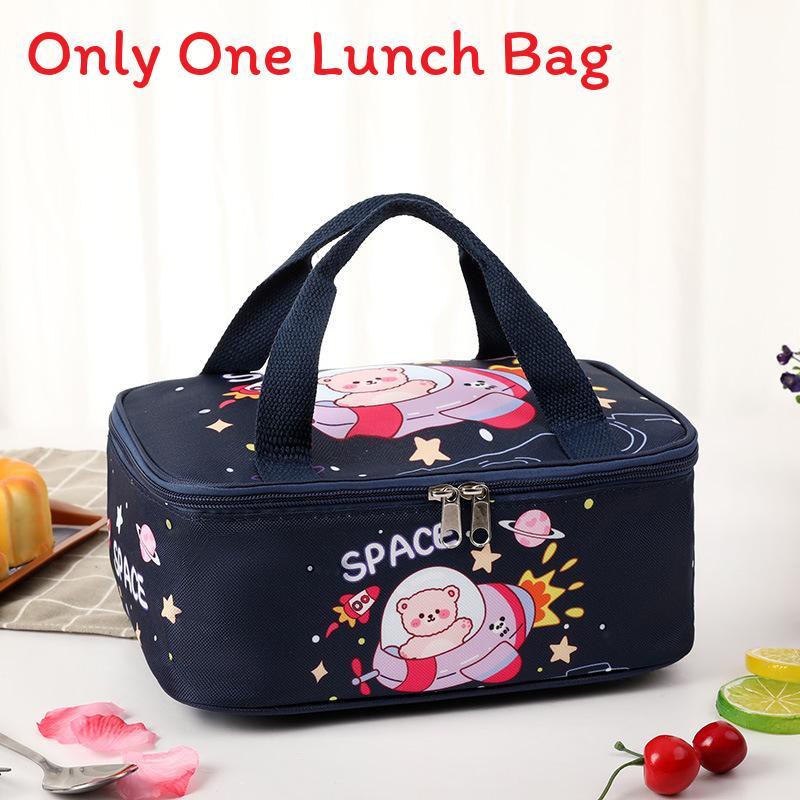 

Cartoon Lunch Bag With Aluminum Foil Insulation For Students And Kids Style A